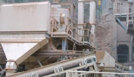 Primary limestone aggregate crushing plant