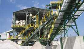 Treatment plant for silica sand and kaolin