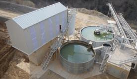 Filtration plant for quarry sludge