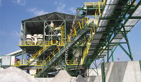 Treatment plant for silica sand and kaolin